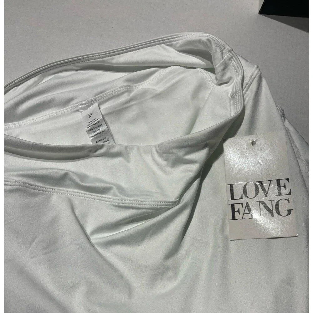 Love Fang Tennis Skort With Pockets White Size M New With Tag